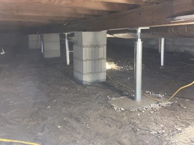 Galvanized Steel Floor Support Installation