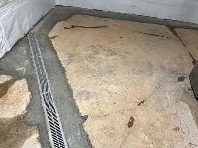 Residential Waterproofing System On Basement